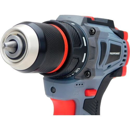 Аккумуляторный бесщеточный шуруповерт Profipower BL-161 16В, 40Нм, Li-ion 2 шт, 2.0Ач,2 скорости, 0.8-10 мм, З/У, в кейсе E0210 фото 8