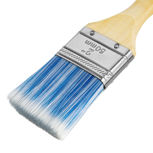 Кисть плоская "Евро" 2", искусственная щетина, деревянная ручка MTX фото 3