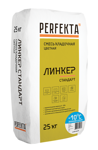 Смесь кладочная Perfekta Линкер Стандарт зимняя серия супер-белая 25 кг фото 3