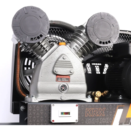 Компрессор Patriot KRX 420 L100, поршневой, ременной, масляный, 420 л/мин, 100 л, 10 бар, 2.2 кВт, 230 В 545302315 фото 3