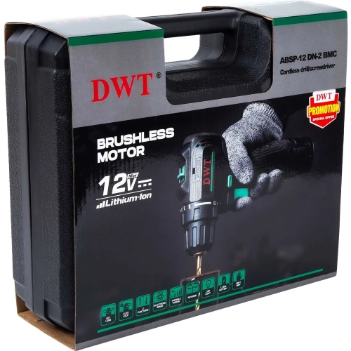 Бесщеточная аккумуляторная дрель-шуруповерт DWT ABSP-12 DN-2 BMC фото 10