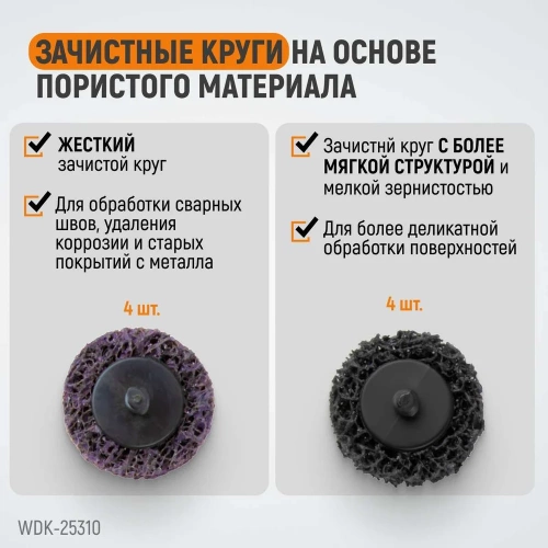 Пневматическая шлифовальная машинка WIEDERKRAFT 50 мм, 18000 Об/мин, 380 Вт WDK-25310 фото 7