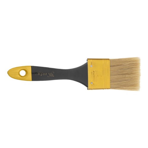 Кисть плоская "Профи" 2", натуральная щетина, деревянная ручка MTX фото 2