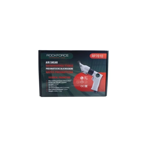 Угловые пневмоножницы Rockforce 1800 рез/мин, штуцер 1/4 RF-RP7610(50374) фото 3