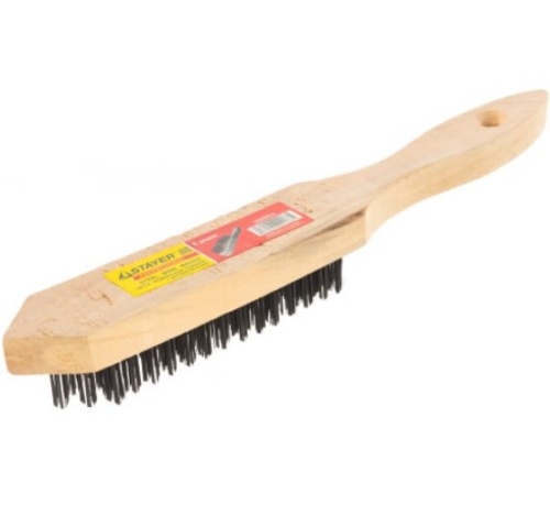 Щетка стальная Stayer Master 35020-5 с деревянной ручкой 5 рядов фото 3