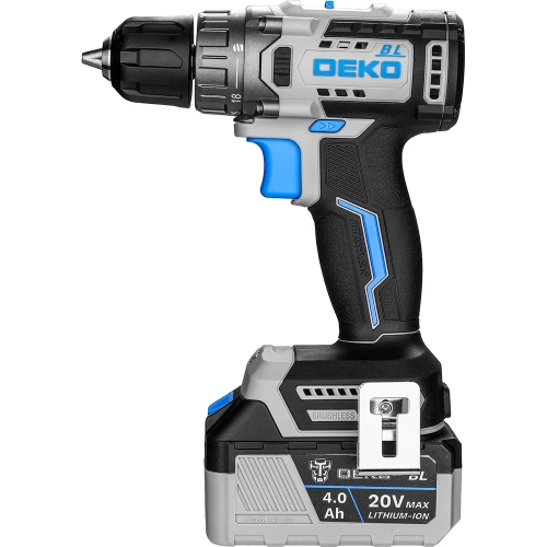 Аккумуляторная бесщеточная дрель-шуруповерт DEKO Loner 20V ONE +, 20В, 1x4.0 Ач 085-1004 фото 6