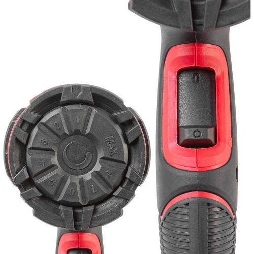 Промышленный электрический фен с насадками Forcekraft FK-HG60-2000LED(52345) фото 8