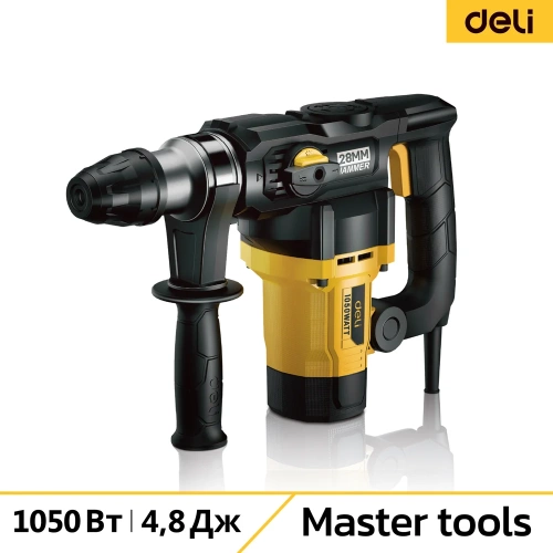 Перфоратор DELI DL-DC28-E1 SDS+, 1050Вт, SDS+, 4300уд/мин, 900об/мин, кейс 103008 фото 5