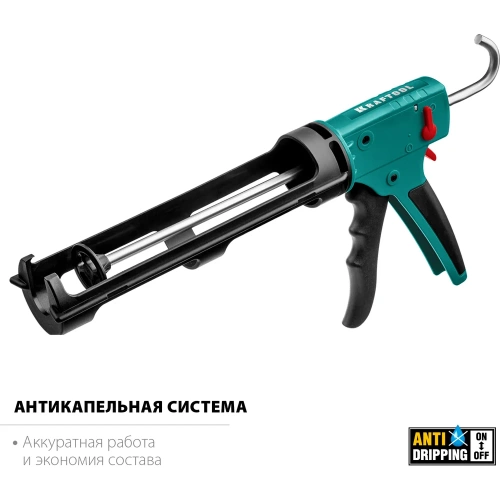 Скелетный пистолет для герметика KRAFTOOL Grand 2-in-1 310 мл 06674 фото 6