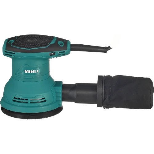 Эксцентриковая шлифмашина MINLI 125мм, 350Вт / 55301 фото 4