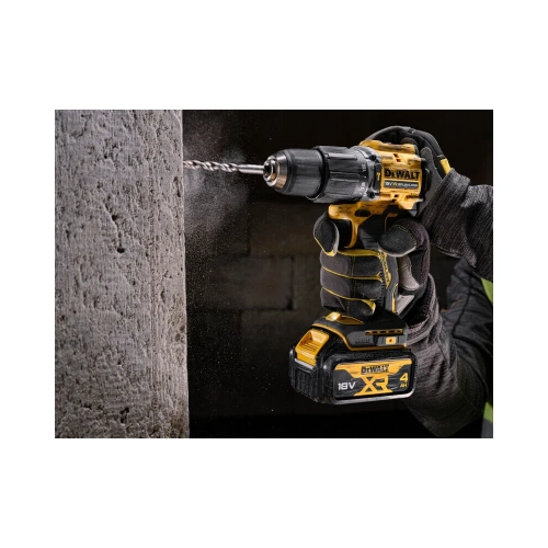 Аккумуляторная ударная дрель-шуруповерт DEWALT 18 В, 1650 об/мин, 28050 уд/мин, с 2 АКБ 5 Ач и ЗУ, в кейсе TSTAK DCD100YP2T DCD100YP2T-QW фото 9