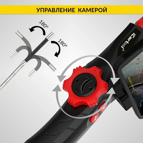 Управляемый видеоэндоскоп iCarTool USB, 2Мп, 1920x1080, 1 м, 6 мм, поворот камеры 360° IC-V200 фото 8