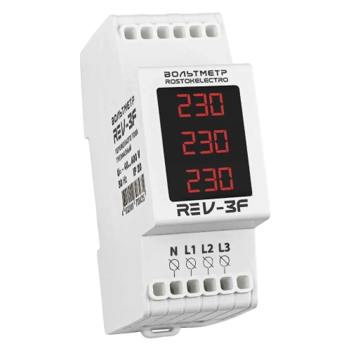 Вольтметр трехфазный ROSTOKELECTRO RE V-3F 46-435