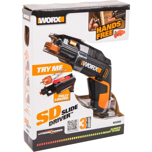 Аккумуляторная отвертка с набором бит WORX WX255 SD Slide Driver WX255 фото 9