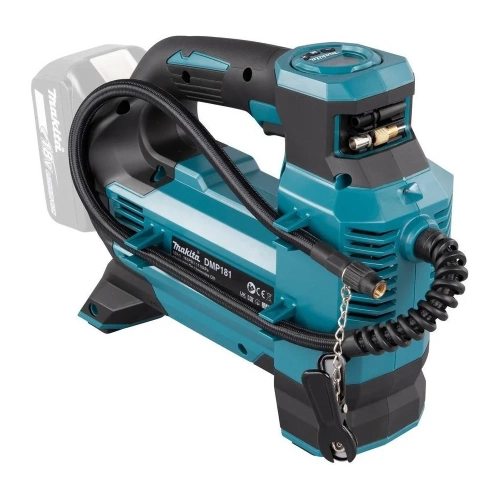 Автомобильный аккумуляторный насос Makita LXT 18В, 11.1 бар, 3 скорости, 22/11/7 л/мин, XPT, 4 насадки, без аккум. и з/у DMP181Z фото 5