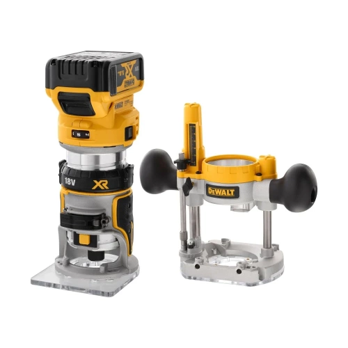Аккумуляторный вертикальный фрезер DEWALT DCW604P2, 18 В, 25500 об/мин, 55 мм, с 2 АКБ 5 Ач и ЗУ, в кейсе TSTAK () DCW604P2-QW фото 3