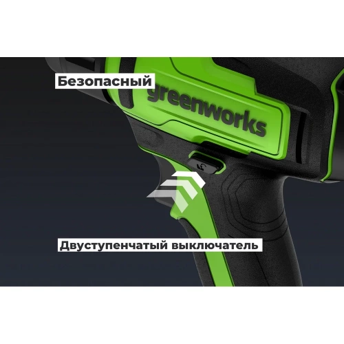 Строительный фен GreenWorks G24HG, 24V, 550С, 200 л/мин, 1x4Ач, ЗУ, коробка 3400207VUB фото 5