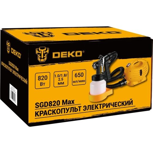 Краскопульт электрический DEKOSGD820 Max, 800 мл, 820Вт 085-1332 фото 5