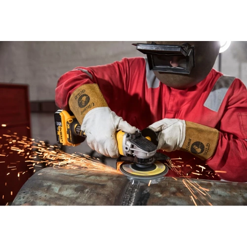 Аккумуляторная угловая шлифмашина Dewalt DCG405P2, 18 В, 125 мм, 9000 об/мин, с 2 АКБ 5 Ач и ЗУ, в кейсе TSTAK DCG405P2-QW фото 7