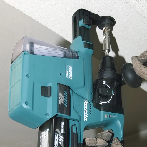 Аккумуляторный бесщеточный перфоратор Makita SDS+,18В, 1x5Ач, Li-ion DHR242RT фото 5