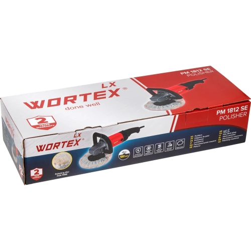 Полировальная машина WORTEX LX PM 1812 SE 1200 Вт, 180 мм, 1000-3000 об/мин 1318467 фото 8