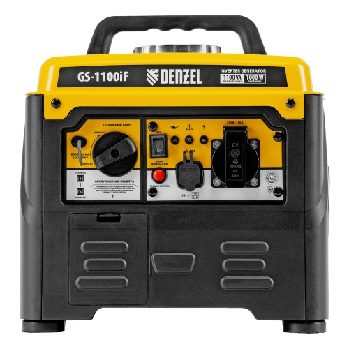 Генератор инверторный GS-1100iF, 1,1 кВт, 230 В, ручной старт DENZEL фото 15
