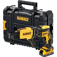 Аккумуляторный ленточный шуруповерт DEWALT DCF620E1K, 18 В, 30 Нм, 4400 об/мин, с АКБ 1.7 Ач, без ЗУ, в кейсе TSTAK () DCF620E1K-XJ