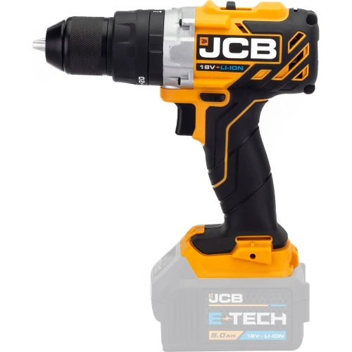 Дрель-шуруповерт JCB аккумуляторная 18V, max 65Nm, без аккумулятора JCB-18BLCD-B-E(57243) фото 8