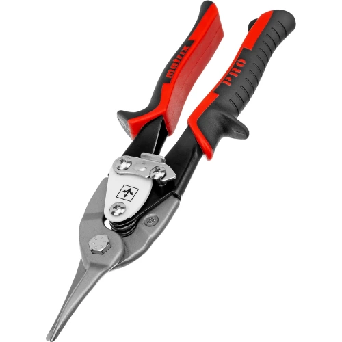 Ножницы по металлу Matrix PRO 250 мм, прямой рез, сталь CRMO, двухкомпонентные рукоятки 78322 фото 7