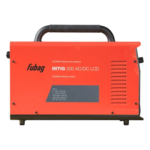 Сварочный инвертор FUBAG INTIG 200 AC/DC Pulse LCD (31592) + Горелка FB TIG 26 5P 4m (38459) 31592.1 фото 6