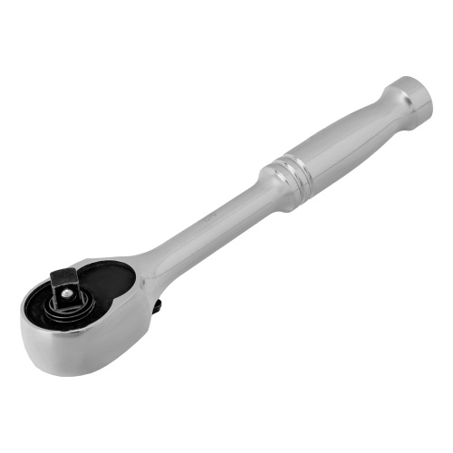 Ключ-трещотка 1/4", CrV, 120 зубьев, цельнометаллический, хром Gross фото 2
