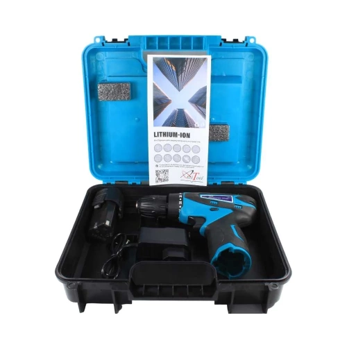 Аккумуляторная дрель-шуруповерт AktiTool cd12g в кейсе, 12 В, 1 li-ion аккум. 1500 mah 101201 фото 3