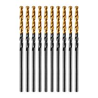 Сверло по металлу, 2 мм, HSS-Tin, Golden Tip, 10 шт. Denzel