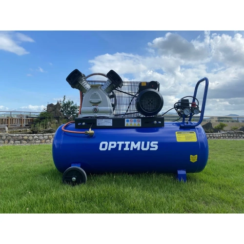 Поршневой компрессор Optimus 420 л/мин, 2.2 кВт, 220 В, ресивер 100 л hd OPT-301042 фото 4