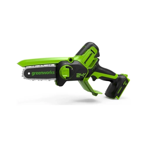 Цепная аккумуляторная мини пила GreenWorks 24V, 15 см, бесщеточная, без АКБ и ЗУ 2008707 фото 3