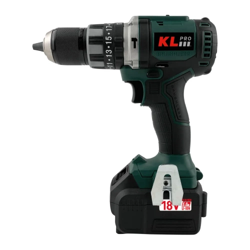 Ударная бесщеточная дрель-шуруповерт KLPRO 18 В/5.0 Ач, 70 Нм 11988 KLDM18BH-50