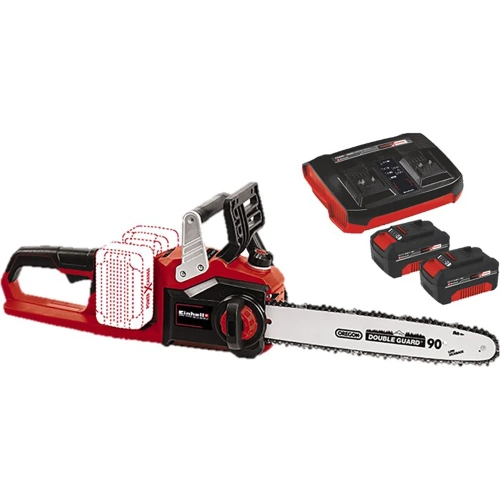 Пила цепная аккумуляторная Einhell PXC GP(GE)-LC 36/35 Li + 2 акк.4,0 + ЗУ двойное Twincharger 3А 4501780SET фото 3
