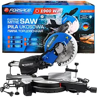 Пила торцовочная Forsage  (230V, 1900W, 4800об/мин, диск 254х30х2.4мм) F-JS-1013A3-1(61260)