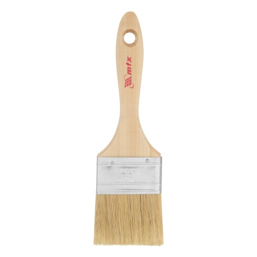 Кисть плоская "Евро" 2.5", натуральная щетина, деревянная ручка MTX фото 2 Кисть плоская "Евро" 2.5", натуральная щетина, деревянная ручка MTX фото 2