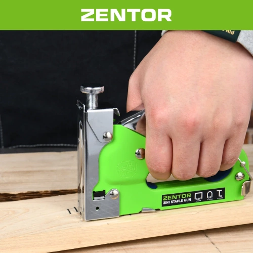 Степлер строительный 3 в 1 Zentor ZT160003S фото 6