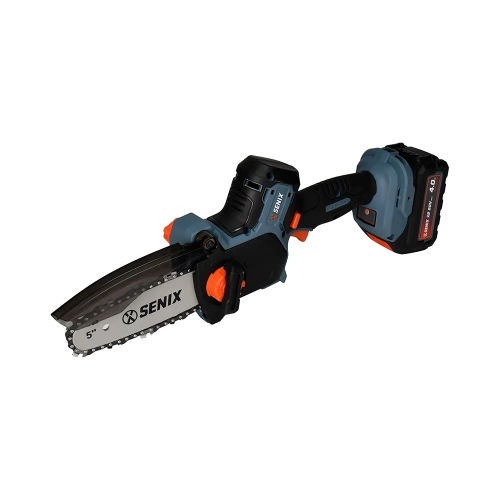 Мини-пила цепная аккумуляторная SENIX X2 20V, 12см, 1 акб, 1зу CSX2-M3-EU фото 3