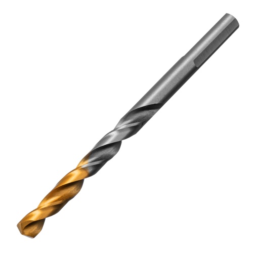 Сверло спиральное по металлу 6 x 93 мм, Р6М5, Golden Tip  Denzel
