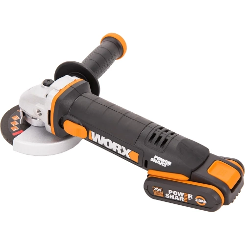 Аккумуляторная угловая шлифмашина WORX кейс WX800 фото 5