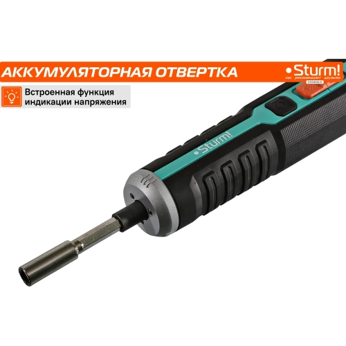Аккумуляторная отвертка Sturm CD3404U2 фото 4