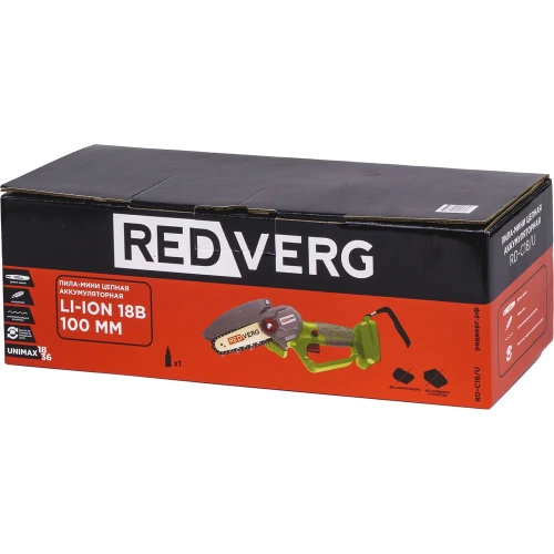 Пила-мини цепная аккумуляторная REDVERG RD-C18/U (без акк, без з/у) 00006691514 фото 11