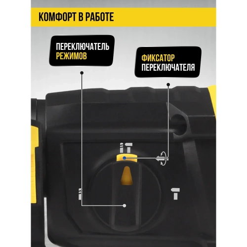 Перфоратор Kolner SDS-PLUS, 20 мм, горизонт, 650Вт, KBH 3-20K, 3 режима, 2.1Дж, 0-1800об/мин, 0-5900уд/мин, кабель 2м 8030300304 фото 8