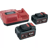 Комплект из двух аккумуляторов и зарядного устройства FLEX P-Set 55 R (491349) 532739