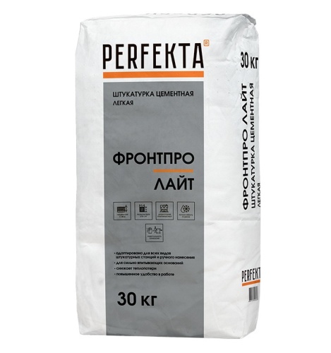 Штукатурка цементная легкая Perfekta Фронтпро Лайт МН 30 кг