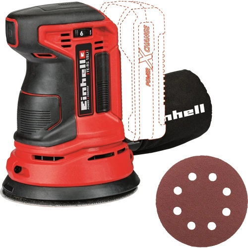 Аккумуляторная эксцентриковая шлифмашина Einhell PXC TE-RS 18 Li-Solo 4462010 фото 5