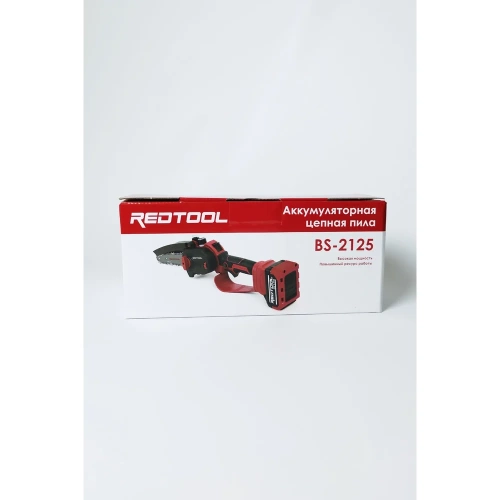 Аккумуляторная цепная пила REDTOOL BS-2125 20В, шина 6", максимальная режущая способность 150 мм RT 2125 фото 10
